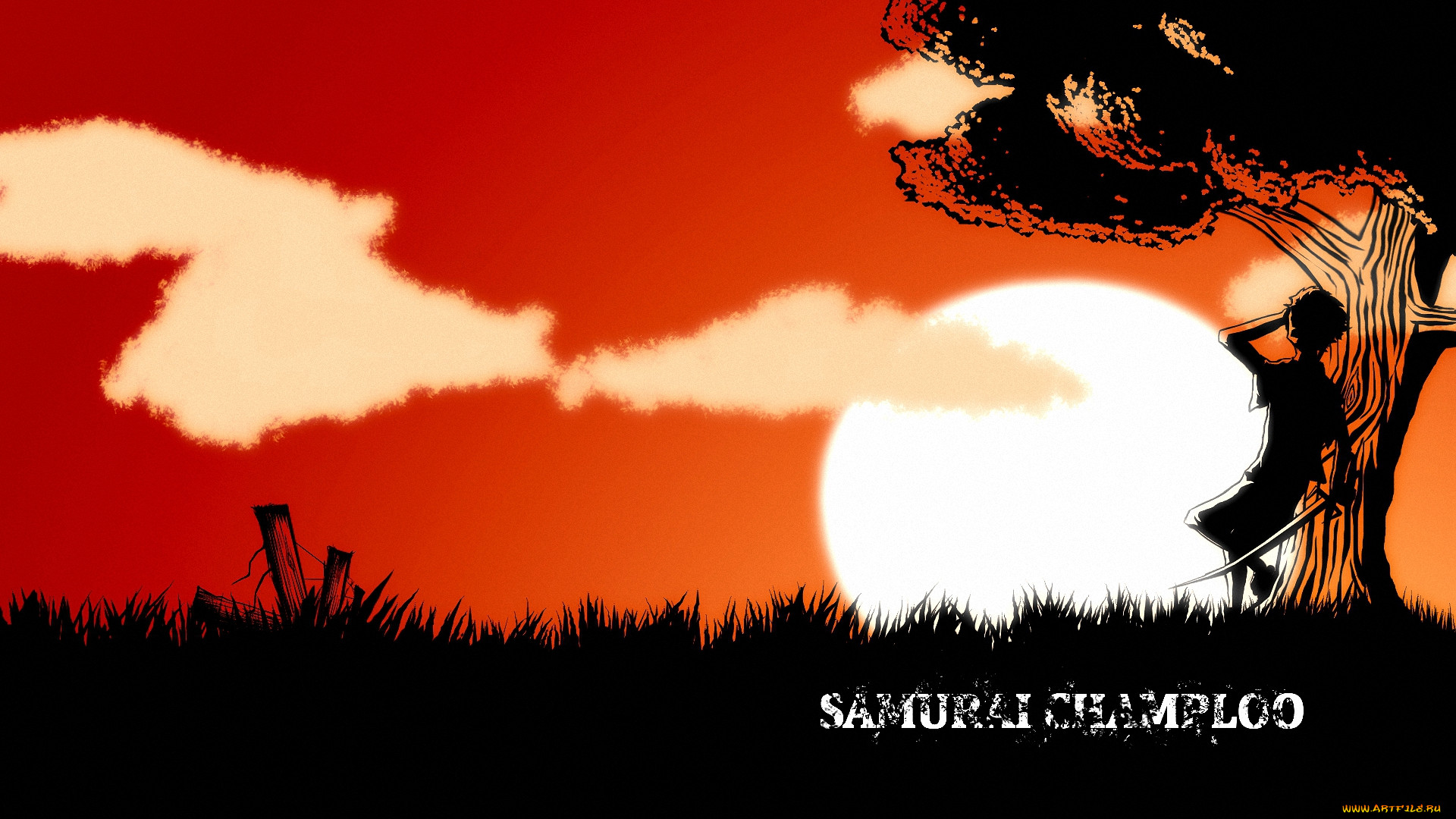 Обои Аниме Samurai Champloo, обои для рабочего стола, фотографии аниме,  samurai champloo, закат, облака, меч, мужчин, дерево, трава, mugen,  самурай, samurai Обои для рабочего стола, скачать обои картинки заставки на  рабочий стол.